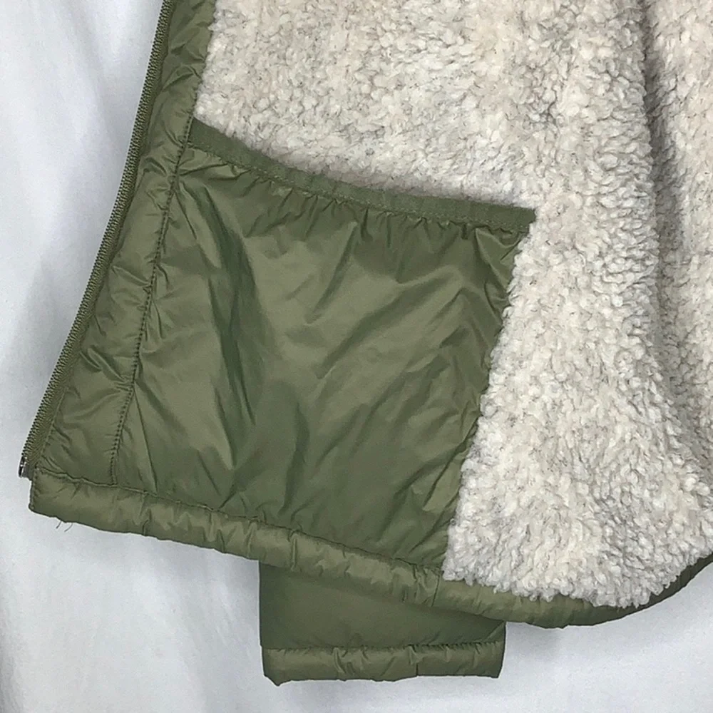 J. Crew Sherpa Lined Puffer Jacket Coat With PrimaLoft Size S